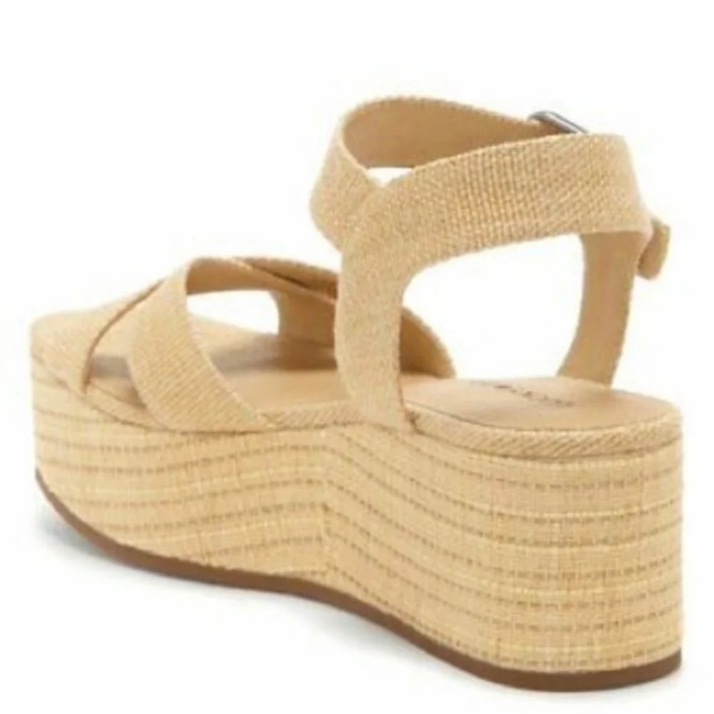 Lucky Brand Bainda Espadrille Flatform Sandals Sz 9